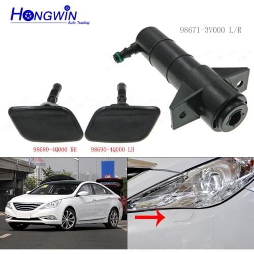 98671-3V000 98680-4Q000 Front Right&Left Headlamp Headlight Washer Spray Nozzle Cover Cap For HHyundai Sonata 8 Azera 2011-2014