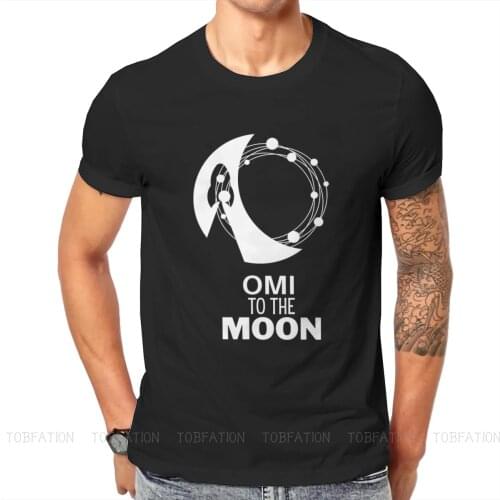 OMI to the Moon ECOMI Cryptocurrency Crypto Miner T Shirt Classic Punk Loose Crewneck TShirt Top sell Harajuku Mens Clothing