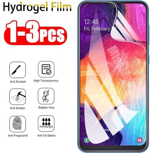 1-3 pcs Hydrogel Film For Samsung A50 A 50 Screen Protector For Samsung Galaxy A40 A50 A70 A70s A 40 50 70 S Soft Film Not Glass