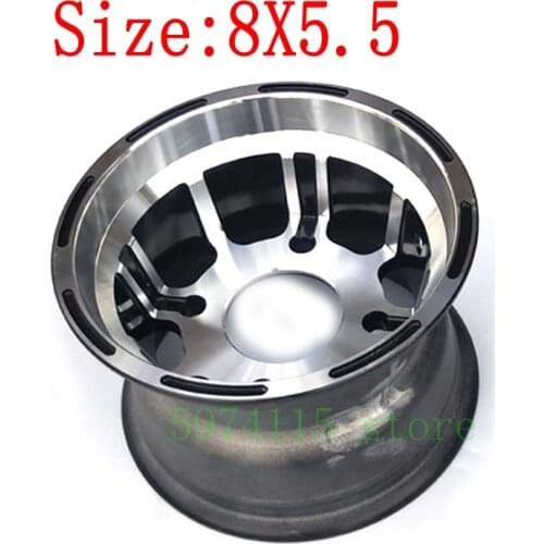 8 Inch 4-hole Wheel Rims Hub 8x5.5, Suitable For Electric Golf Cart, Atv, Baler, Lawn Motorcycle 16x6.50-8 19x7-8 Tire