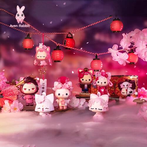 Ali Fox Sakura Yakou Blind Box Toys Figures Action Surprise Box Guess Blind Bag Toys for Girls Caja Sorpresa Model Birthday Gift