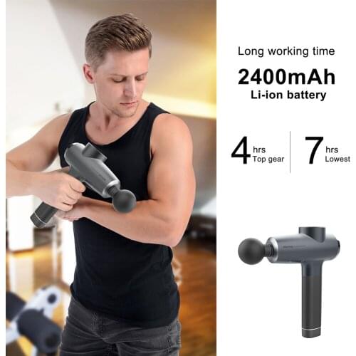 Massage Gun Deep Tissue Pain Relief Body Neck Muscle Massage Exercising Relaxation Slim Shaping Touch Screen Fascia Gun