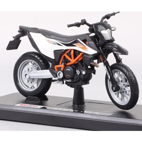 1:18 Scale Small Maisto Motard Supermoto 690 SMC R Motocross Rider Dirt Bike Diecasts & Toy Vehicles Racing Models Motorcycle