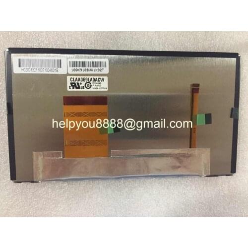 Newest Original CLAA069LA0ACW 6.9 inch TFT Touch Screen LCD Display with touch screen for BYD S6 Car GPS LCD monitors