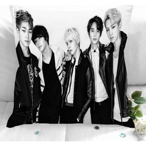 New Custom SHINee Pillowcases Printed Square Pillowcase Home Decorative Zipper Pillow Cover 35X35cm40X40cm(One Side)