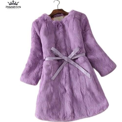 Tnlnzhyn 2019 Autumn and Winter New Women Fur Coat Female O Neck Faux Fur Coats Jacket Ladies Fur Outerwear Warm Coats Y749