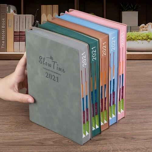 2021 Agenda Planner Organizer A5 Diary Notebook And Journal Office Notepad Fashion Weekly Monthly Calendar Daily Plan Note Book