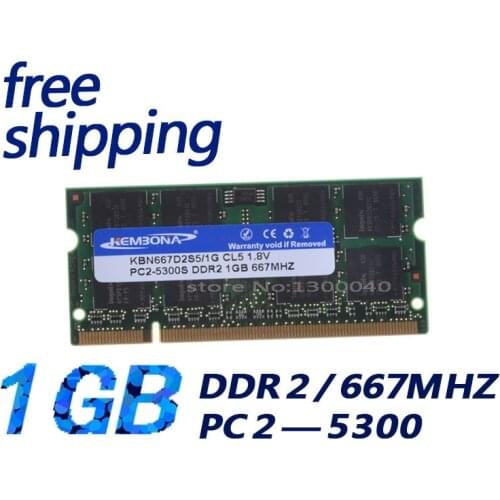 KEMBONA Sealed DDR2 667 1GB (for all motherboard) Mhz PC2 5300 1GB 200pin for laptop notebook RAM Memory