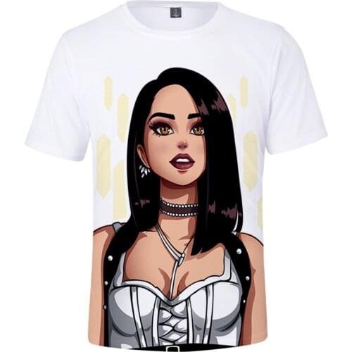 Singer Becky G 3D Printed T-shirt Men/Women Fashion Casual Sweatshirt Round Neck Short Sleeve Summer Streetwear Oversize Tops