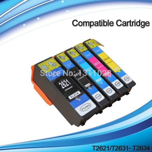INK WAY 26XL Full set compatible inkjet cartridge for T2621 T2631 T2632 T2633 T2634