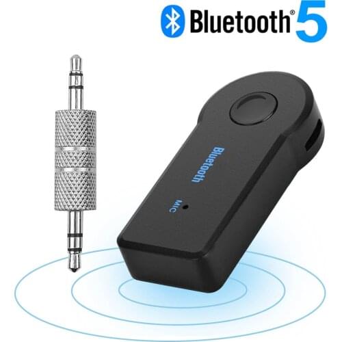 Bluetooth 5.0 Receiver Wireless Adapter AUX 3.5mm Jack Bluetooth Adapter For Car Music Audio Headphone Reciever Handsfree