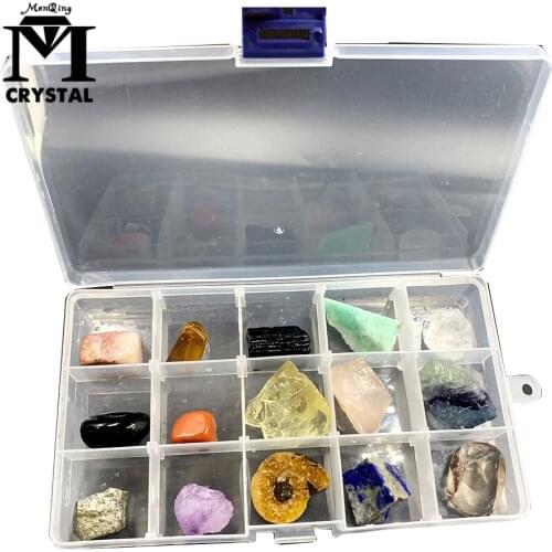 Drop Shipping Fifteen kinds Natural crystal and Stone Gemstone Quartz Rock Mineral specimen Healing Reiki home decor