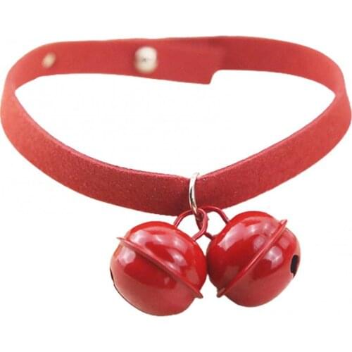 Suede Metal Bell Light Candy Color Cat Bell Collar Neck Ring Belt Dog Traction Strap Pet Small And Portable Universal Supplies