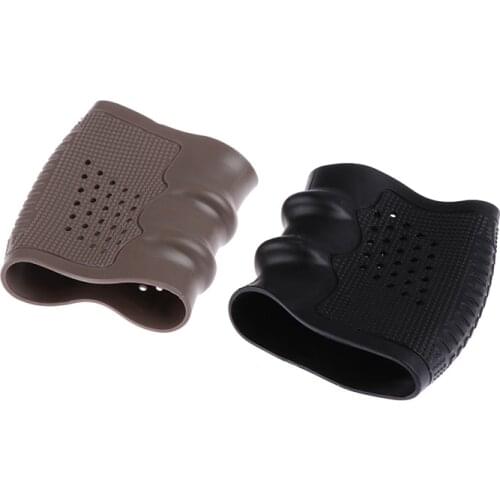 Tactical Slip On Rubber Cover Hand Grip Glove Anti Slip Sleeve For Pistol Handle Airsoft Outdoot Hunting Accessories