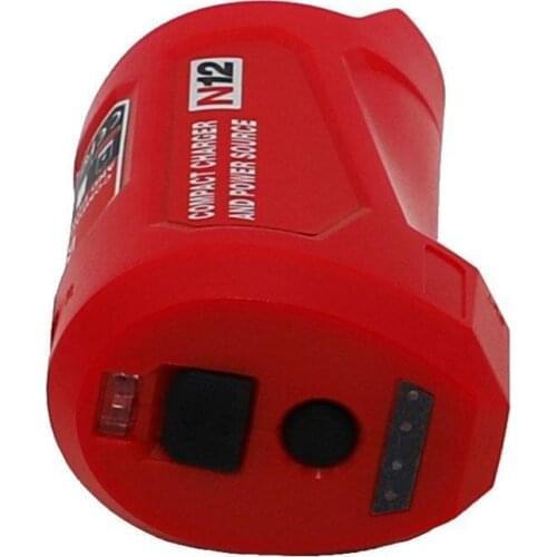 1Pcs USB Power Charging Adapter Charger Converter For Milwaukee 48 1201 ABS 2A 5V M12 Converter Materials Power 12V 59 Adapter