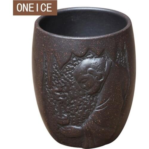 Yixing Zisha Cup Ming Ore Black Jurchen Kung Fu 140cc Hand