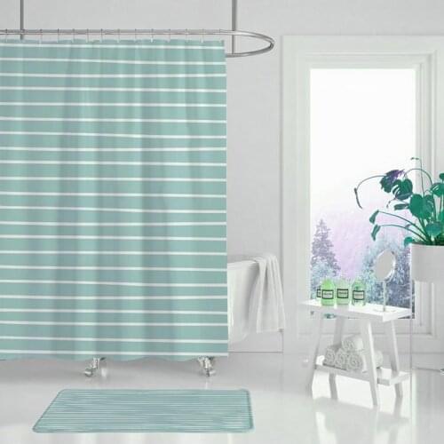 New type waterproof shower curtain bathroom polyester cloth plant bath screen 180*180 curtain bath wholesale