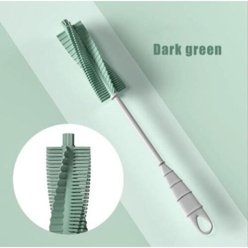 1PC Silicone Cup Brush Long Handle Drink Wineglass Bottle Glass Cup Washing Cleaning Sponge Brushes Kitchen Cleaning Tools