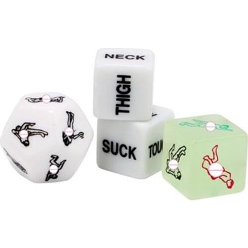4Pcs Sex Toys For Couples Adult Games Dice Funny Sex Dice Sex Romance Love Humour Gambling Erotic Craps Dice Bar Toy Couple Gift