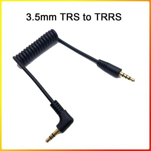 SETTO 3.5mm TRS to TRRS Splitter Adapter Cable for RODE VideoMicro VideoMic Go BY-MM1 Transfer From Smartphone to Microphone