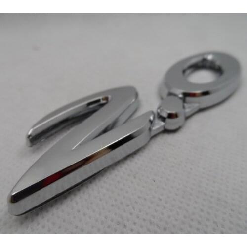 Car Badge 2.0 Number ABS Chrome Trunk Tailgate Emblem Sticker