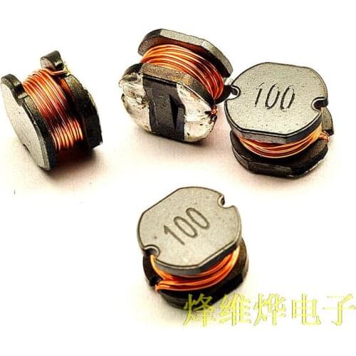 Free shipping SMD power inductors CD75 10UH word mark 100 ( 50 )