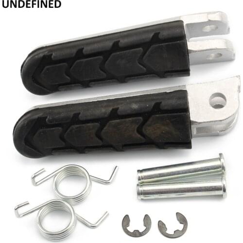 For Honda CB250 CBR600F CB600F NC700 Black Motorcycle Front Foot Pegs Footrest Pedals Hornet 250 600 2007-2009 2010 Motorbike