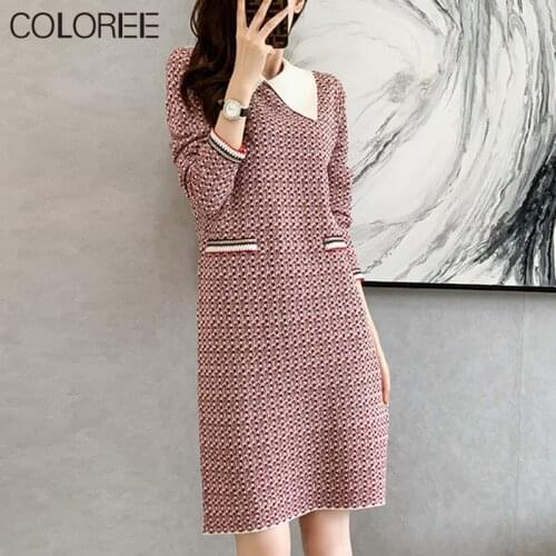 Модные платья в клетку COLOREE China At AliExpress