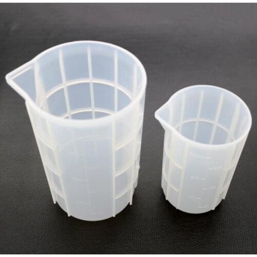 Diy crystal epoxy gel silicone mold disposable cup 750ml with scale handmade