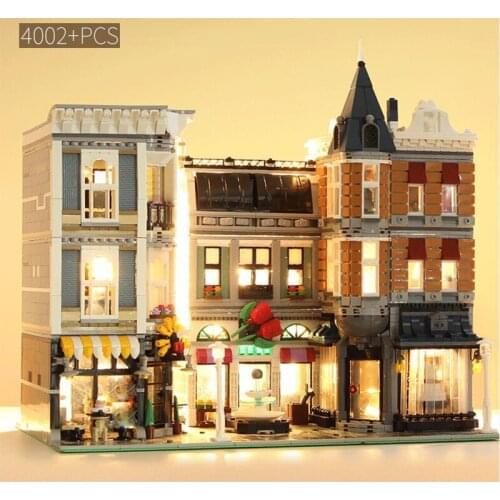 MOC Gebude Spielzeug Serie Kompatibel Montage Platz Set Kinder Spielzeug Bausteine Bricks Weihnachten Gesch