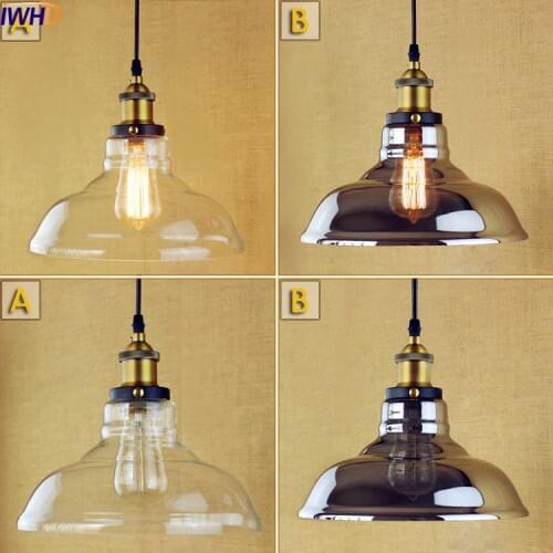 IWHD Glass Vintage Pendant Lights Fixtures American Edison Style Loft Industrial Lamp Home Lighting Lamparas De Techo Lampe