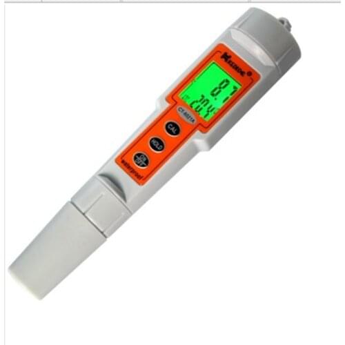 KEDIDA Digital PH Meter 0~14.00 pH Waterproof Ph Temp Tester Backlight Pen Portable Aquarium Laboratory Water Checker CT-6021A