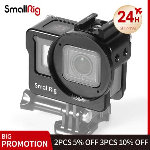 SmallRig Vlogging Camera Video Cage for GoPro HERO7/6/5 Black Feature with for Gopro mic adapter holder Cold Shoe Mount CVG2320