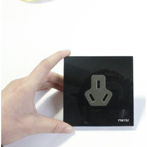 Glass panel five-hole wall outlet socket switch