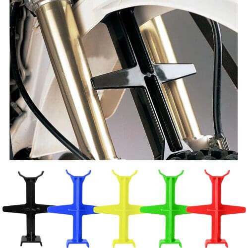 Motorcycle Plastic Fork Support Brace Guard Protector Universal Brace Stand Fork Protector For KTM Suzuki Kawasaki Honda Yamaha