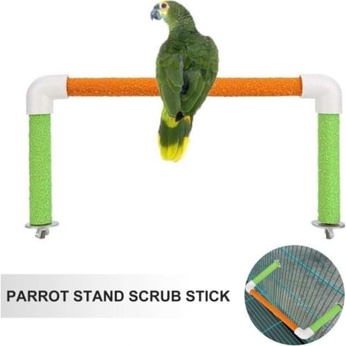 Sturdy 1 Set Practical Pet Parrot Standing Perches Safe Pet Bird Toy Exquisite for Budgies