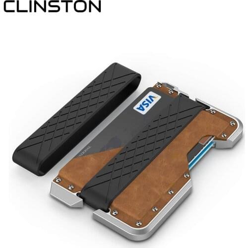 Manufacturers Produce Wholesale Explosion-Proof Rfid Shielded Aviation Aluminum Alloy Outdoor Multi-Function Cardholder for Gift