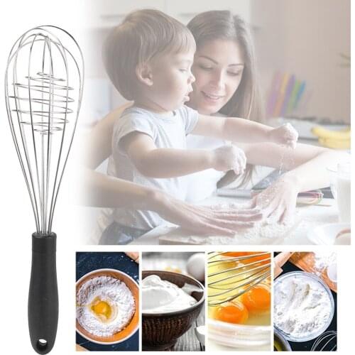 Cream Baking Flour Stirrer Egg Beater Nonslip Egg Stiring Hand Whisk Mixer for Eggs Stainless Steel Egg Tools Cooking Tools