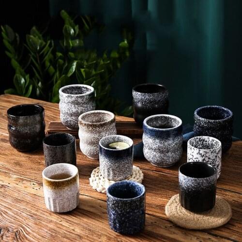 Japanese Style Teacup Water Cup Stoneware Ceramic Hand-painted Kungfu Tea cup Cuisine Drinkware
