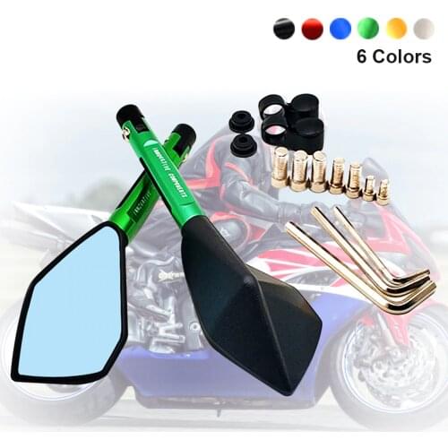 Hot Motorcycle Retrovisor Mirror Blue Glass Rearview Side Mirrors For Honda cb 1000r cbf 1000 600 600f cbr 600 f 650f VTR1000F