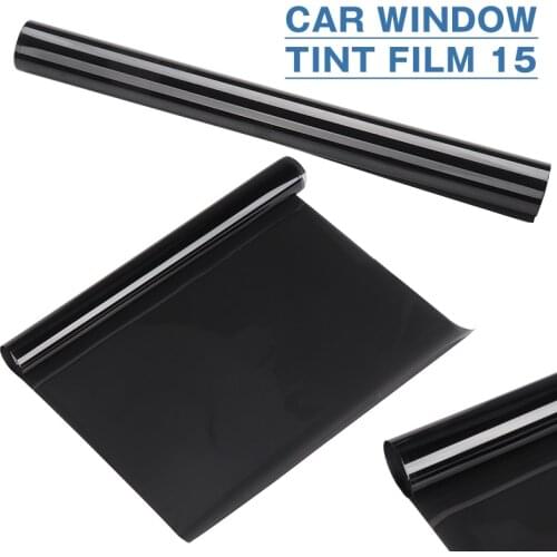 1pc 50x100CM VLT 15% Black Glass Window Tint Shade Anti-UV Film Roll For Auto Car House SUV Sticker