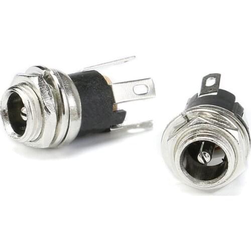 10PCS/Lot DC-053A DC Plug 5.5-2.1 Female Sockect Jack 5.5mm*2.1mm Audio Headphone Connector