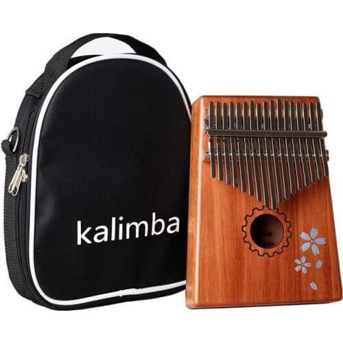 17 Keys Kalimba Mbira African Mahogany Finger Thumb Piano Wooden Keyboard Percussion Musical Instrument Gift K-T17M