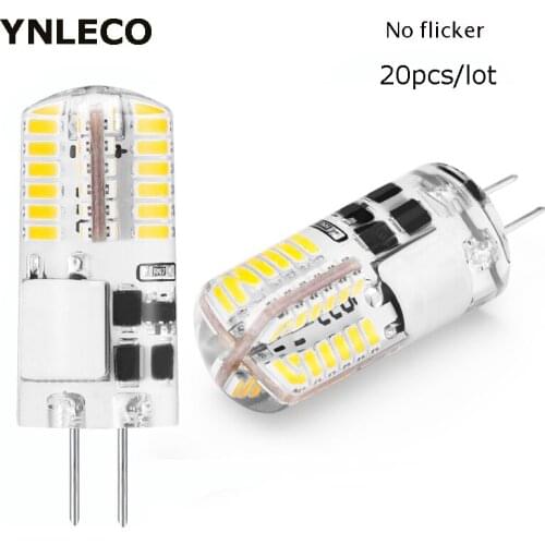 20pcs G4 LED Bulb 12V AC DC 2W NO Flicker LED G4 Lamp Lampada Lampara ampul 48led 3014SMD Home Light Replace 20W Halogen Lamp