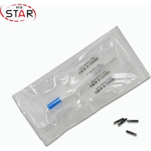 5pcs 2.12*12mm 13.56mhz Animal Tracking Rfid Capsule Glass Tag Microchips NFC chips + 5pcs 2.12*12mm NFC Dog chips syringe