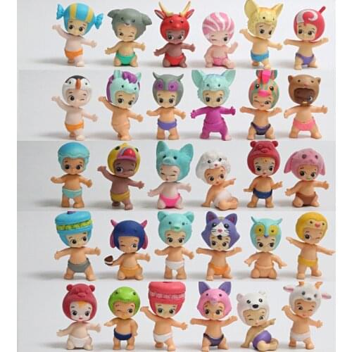 Lot Random 8/15/20PCS Mini Angel Baby Doll Anime Cosplay PVC Action Figures Collectible Model Toys Dolls Kids Gifts Holiday Gift