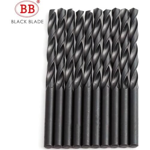 BB Twist Drill Bit HSS Black Oxide Tiny Micro Mini Diameter 0.2mm~20mm Hole 10PCS for Metal Wood PVC HSSCo Cobalt