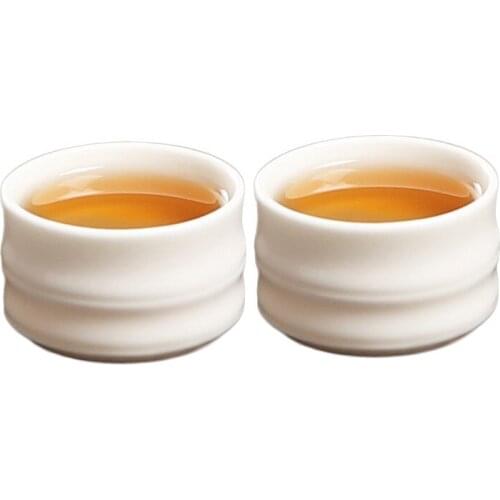 White Porcelain Master Tea Bowl Tea Cup 50ml - 120ml Ceramic Teacup Teaware Pu'er Cups Drinkware Creative Gift