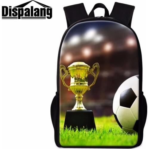 Dispalang Cool footbally school backpacks for boys soccerly back pack for children mochilas lightweight bookbags for teenagers