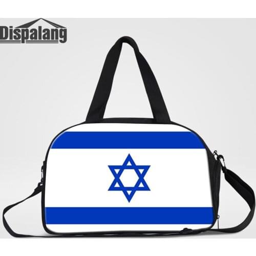 Dispalang Men Outdoor Travel Duffels National Flag Print Messenger Duffle For Traveling Boy Portbale Sport Bag Weekend Overnight